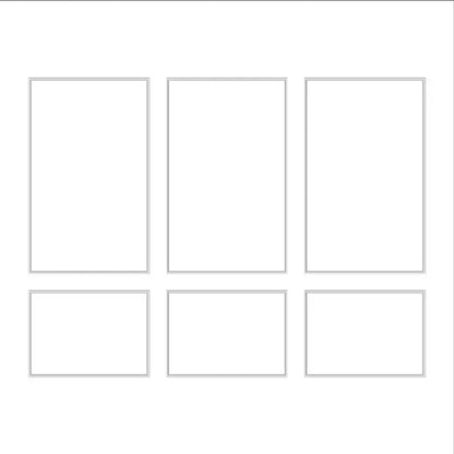 Box Molding Wall Kit layout drawing with frame dimensions