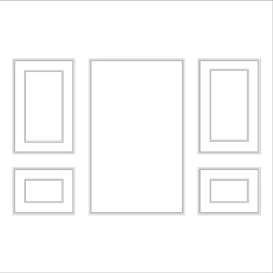 Shadow Box Molding Kit frame outline layout