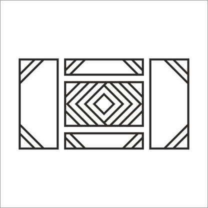 Square Edge Wall Molding numbered piece assembly diagram