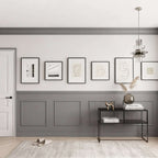 Half Wall Paneling Ready to Assemble Wainscoting Kit, 4 Bottom Frames | Easy Installation