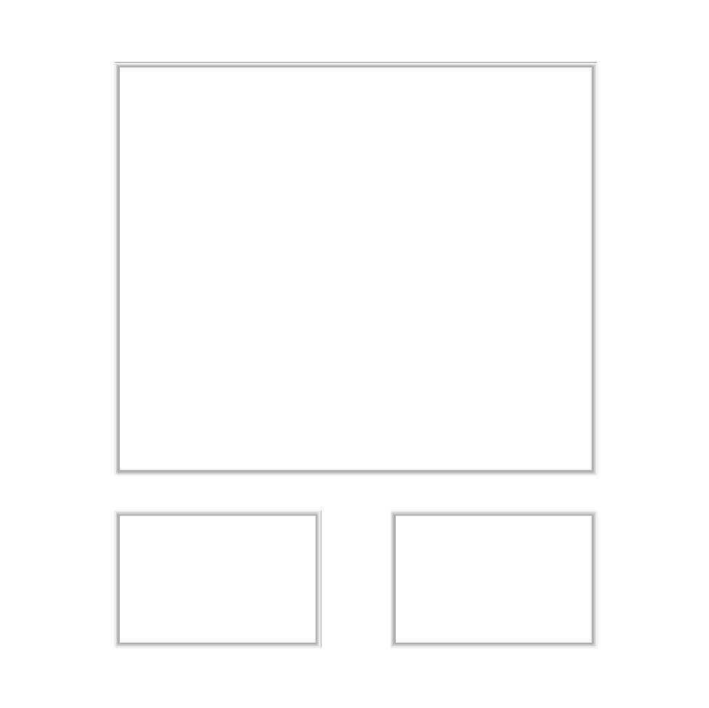Wainscoting Panels layout drawing with frame dimensions