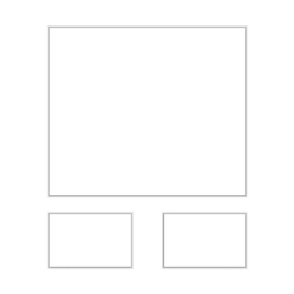 Wainscoting Panels layout drawing with frame dimensions