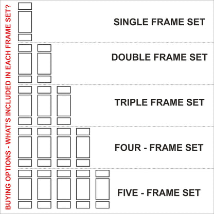 Wainscoting Wall Molding Kit buying options: single to five frame sets