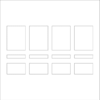 Wall Molding Kit frame outline layout