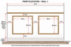 Tom Custom Order – Waterproof & Paintable Colonial Wall Molding – 5 Frames + 23ft Chair Rail