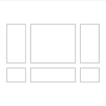 White Wall Molding Kit numbered piece assembly diagram